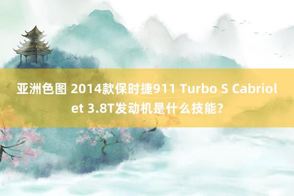 亚洲色图 2014款保时捷911 Turbo S Cabriolet 3.8T发动机是什么技能？