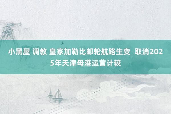 小黑屋 调教 皇家加勒比邮轮航路生变  取消2025年天津母港运营计较