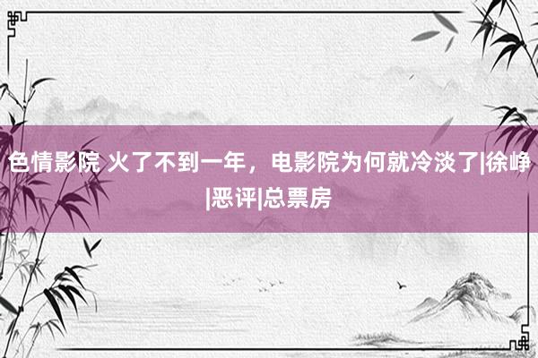 色情影院 火了不到一年，电影院为何就冷淡了|徐峥|恶评|总票房