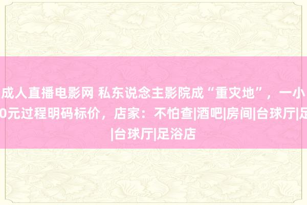 成人直播电影网 私东说念主影院成“重灾地”，一小时500元过程明码标价，店家：不怕查|酒吧|房间|台球厅|足浴店